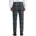 thumbnail image 3 of INSPIRE CHIC Men's Plaid Pants Casual Slim Fit Flat Front Check Dress Trousers 30 Bright Black, 3 of 7