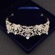 thumbnail image 4 of Nvzi Tiara de boda para novia, diadema de princesa, corona de novia, joyería para el cabello con diamantes de imitación de cristal,graduación, boda, fiesta de disfraces (B), 4 of 4