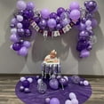 thumbnail image 3 of Purple Balloon Set - 50pcs 12inch Metallic and Pastel Latex Helium Balloons With Confetti - Dark, Lavender, Lilac - Birthday Party, Bride Shower, Wedding Decorations, 3 of 14