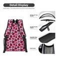 thumbnail image 4 of Rateoe Rose Flowers Pattern Durable Student Backpack Laptop Bag- Ergonomic Design, Waterproof Twill Fabric - Ideal for School, Travel, and Outdoor Activities, 4 of 6