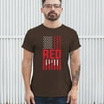 thumbnail image 4 of Remember Everyone Deployed T-shirt Until They All Come Home RED Friday Military US Flag American Patriot Men's Tee, 4 of 7