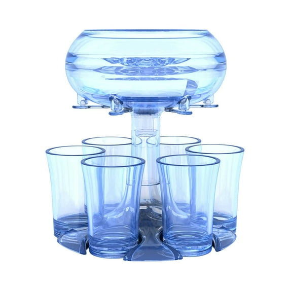 MOQIN 6 Shot Glass Dispenser and Holder,Dispenser for Filling Liquids, Multiple 6 Shot Dispenser,Bar Shot Dispenser, Cocktail Dispenser,Liquor Dispenser Drink Tool