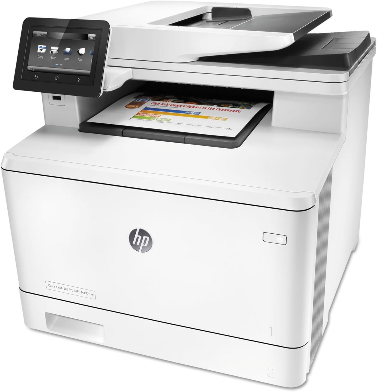 HP Laserjet Pro M477fnw Multifunction Wireless Color Laser Printer with Built-in Ethernet (CF377A) (Sold without manufacturer warranty)