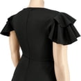 thumbnail image 6 of AURA Plus Size Ruffle Sleeve Maxi Swing Dress Solid Color Summer Casual Street Style, 6 of 8