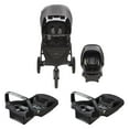 thumbnail image 1 of Evenflo Folio3 Stroller System w/ LiteMax Seat, Gray and 2 SafeMax Bases, Black, 1 of 12