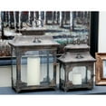 thumbnail image 3 of DecMode 2 Holder Brown Metal Decorative Candle Lantern, Set of 2, 3 of 14