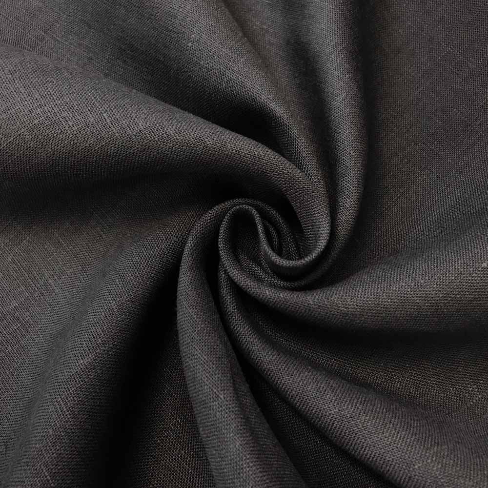 Linen Fabric 60" Wide Natural 100% Linen By The Yard (Black) - Walmart.com