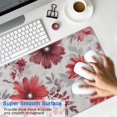 thumbnail image 4 of Long Mouse Pads for Desk,Pioneer Flower Floral Print Pattern Desk Mats on Top Of Desks, Desk Mouse Pad Extra Large with 3mm Non-Slip Base and Stitched Edge for Gaming,Office,Work,Home 31.5"x11.8", 4 of 6
