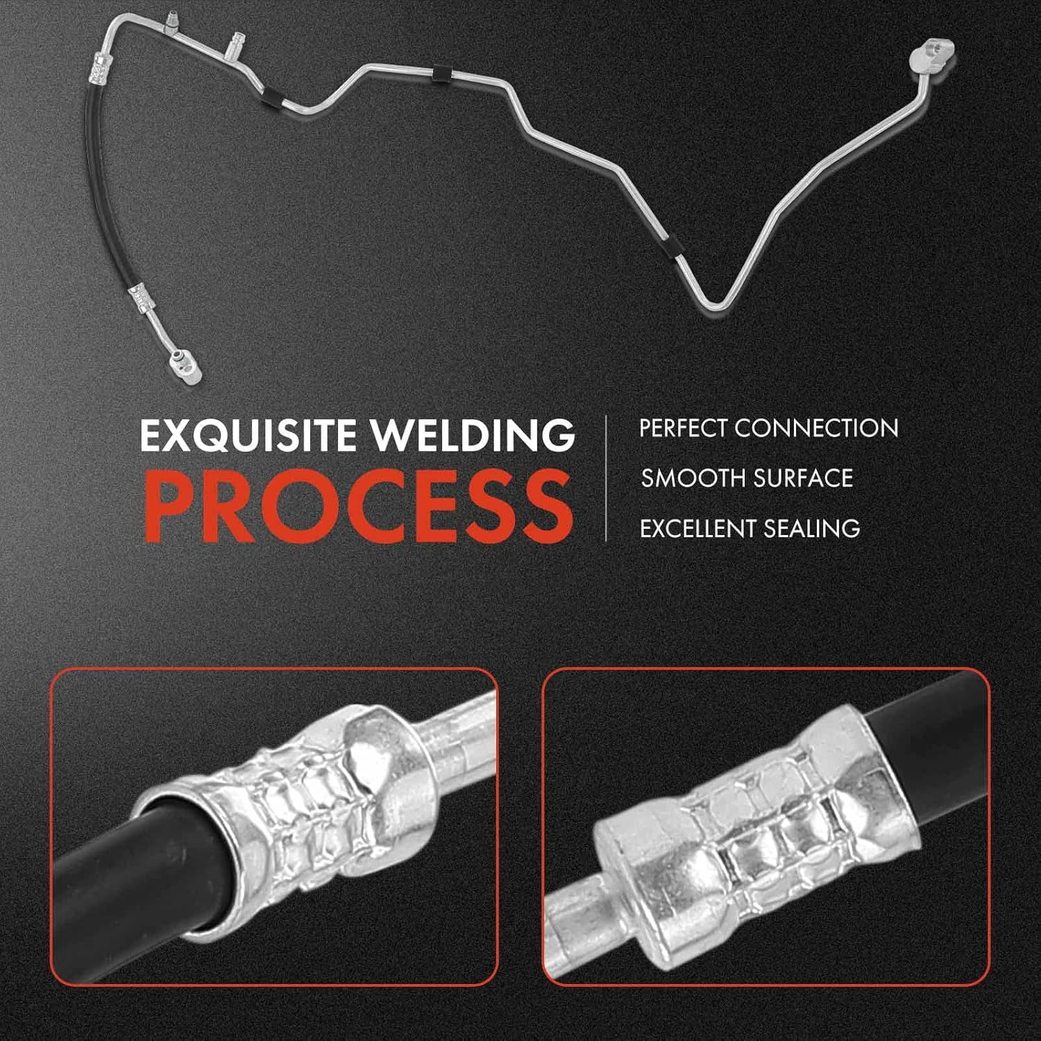 A-Premium A/C Liquid Line Hose Assembly Compatible with Volkswagen Passat 2006-2008 3.6L, CC 2009-2016 3.6L, Condenser to Evaporator, Without Orifice Tube