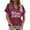 Z1 Purple, variant on HCYSFG Women's Vintage Chicago Baseball Athletic Top Ladies Casual Short Sleeve Notch Neck T Shirt Summer Loose Fit Sports Team Comfy Everyday Tee