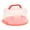 Orange, variant on SPRING PARK Cake Carrier Holder Plate Cover Saver Round Serving Tray Storage Container Stand for Cakes & Cupcakes with Collapsible Handles
