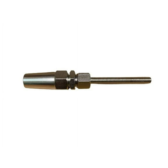 US STAINLESS Stainless Steel 316 Threaded Terminal Swageless M6 Thread for 5/32" (4mm) Wire Marine Grade