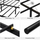 thumbnail image 3 of Moderno metal platform marco de cama: 13.7 - pulgada underbed almacenamiento, heavy - duty con metal slat support, negra, no necesita colchón base, fácil montaje, 3 of 8