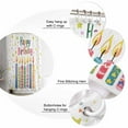 thumbnail image 5 of Small Stall Shower Curtain 48x72 Inch Narrow Half Size Happy Birthday Bath Curtains Bathroom Decor Colorful Star Funny Celebration Waterproof Fabric Shower Curtain Set with Hooks 48 Inch, 5 of 6