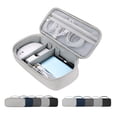 thumbnail image 1 of Bolsa de almacenamiento digital Hesroicy con cierre de cremallera, malla intermedia, compartimento desmontable, absorción de impactos, resistente a la humedad, funda para cargador, accesorio de viaje, 1 of 8