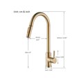 thumbnail image 5 of Kitchen Faucet, 360° Rotatable Kitchen Mixer Tap, Black Kitchen Mixer Tap with 2 Modes, High Pressure Kitchen Faucets, Kitchen Mixer Tap with Spray, 5 of 5
