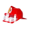 thumbnail image 1 of Sombrero de bombero para niños, resistente y moderno, accesorio de cosplay para juegos de rol. Rojo, 1 of 8