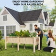 thumbnail image 7 of Riedhoff Wood Raised Garden Bed, 45.86 x 23.62 x 30.31", Rectangle Planter Box, Natural Color, 7 of 7