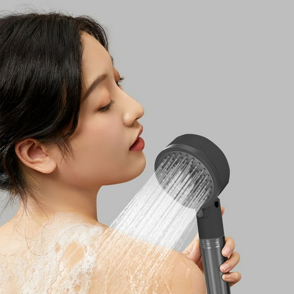High-Pressure Handheld Showerhead, with Carbon Filter, Hard Water Softener, 3 Spray Modes, One-Hand Control, Easy Install, for Elderly Children