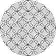 thumbnail image 1 of Ahgly Company Machine Washable Indoor Round Transitional White Smoke Area Rugs, 7' Round, 1 of 7