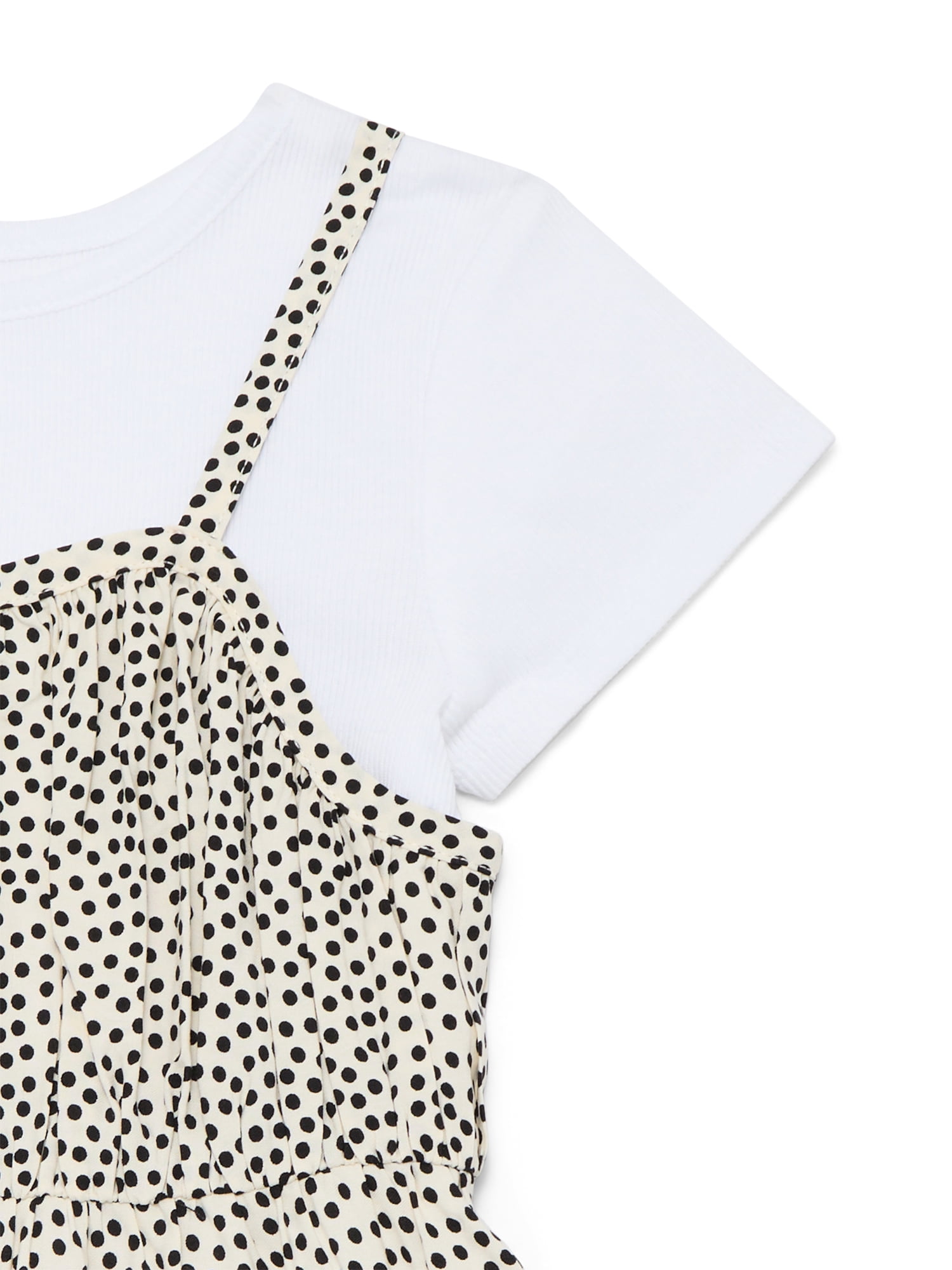Wonder Nation Girls Cami Dress and Short Sleeve Tee, Sizes 4-18 & Plus