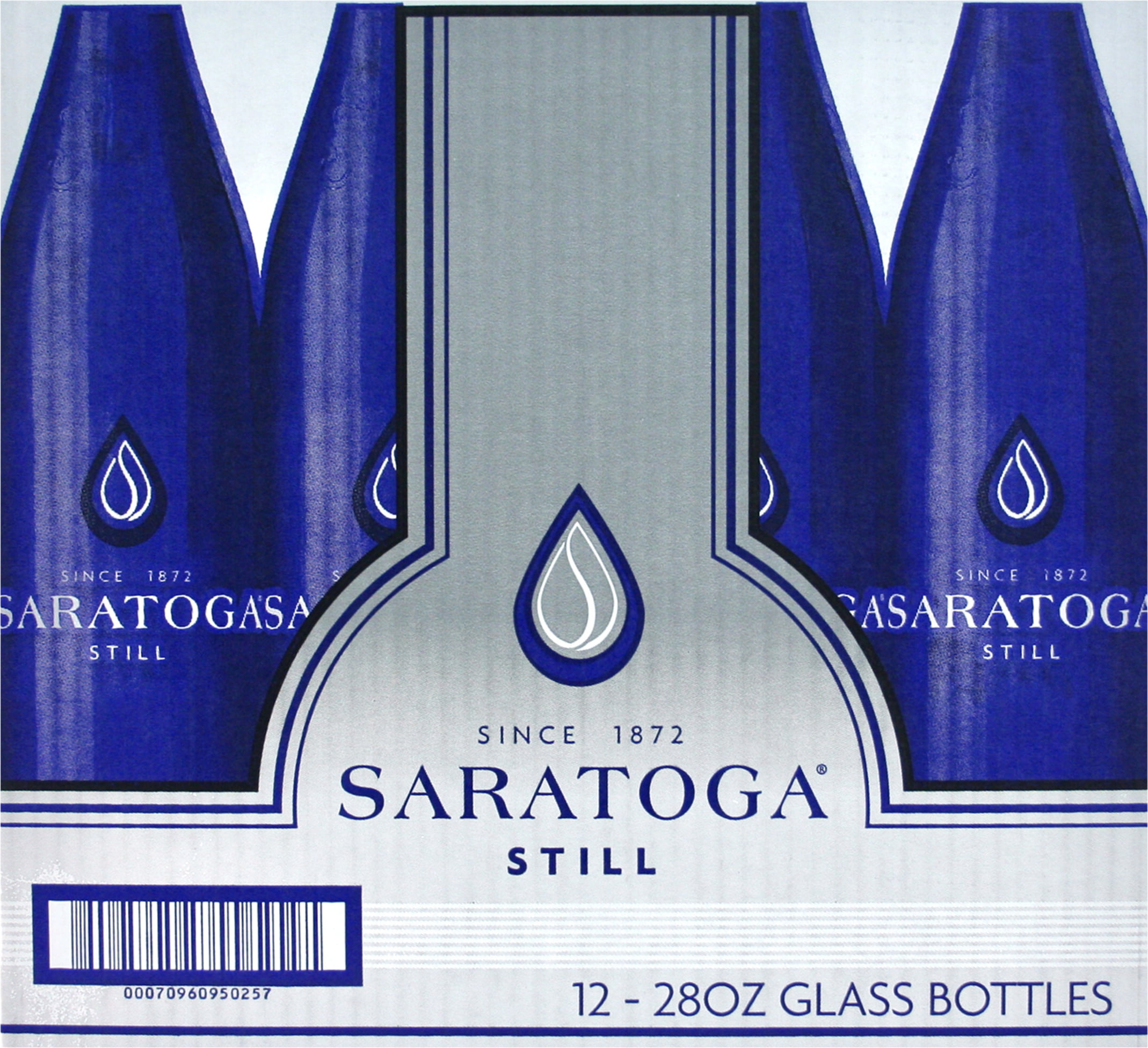 Saratoga Water 1L 12 Pack Glass Bottles