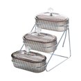 thumbnail image 4 of Elodie Fruit Bowl Decoration with Storage Rack Snacks Plate for Kitchen Banquet Home 3 layer, 4 of 8