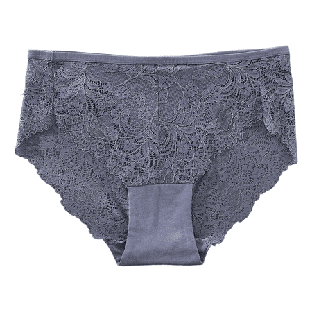 Fulorrnie Underwear for Women Plus Size High Waist Breathable Comfort Panties Cute Briefs Elastic Panty  Blue  6