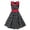 R/Black555, variant on Vividxx Girls Dress With Collar Sleeveless Waist Design For Daily Wear Party Performance Fashion Clothes For Kids