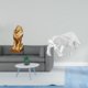 thumbnail image 2 of Majestuosa escultura coleccionable de resina, adorno de mesa, figura decorativa moderna para oficina, hogar, estantería, entrada, escritorio. Ideal co, 2 of 8