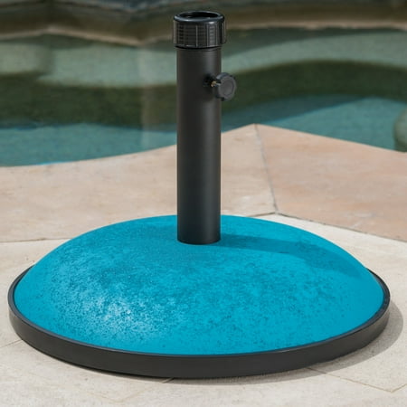 - Maximus 66lbs Concrete and Iron Umbrella Base, Teal