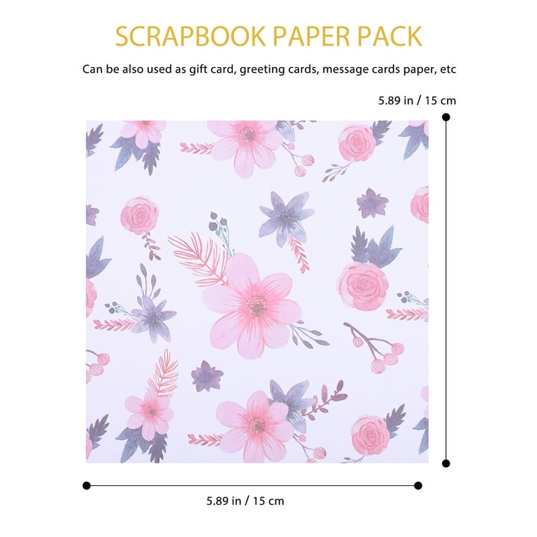 48 Sheets DIY Craft Paper Album Scrapbook Paper Decorative Cards Paper 