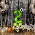 thumbnail image 6 of SMKE Birthday Balloon Decor,Party Decoration Balloon,Heart Foil Balloon,Soccer Party Decor,40 Inch Green Football Number 2 Balloon Set Soccer Themed Birthday Party Decor Latex & Foil Balloons, 6 of 6