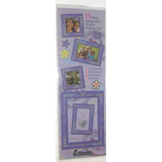 11 Pc Family And Friends Memories Magnetic Photo Frame Set