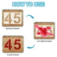 thumbnail image 3 of Uxcell 2.5 Inch Numbers Craft Stencils, 49 Pcs Letter Stencils Alphabet Interlocking Stencil Kit for Painting on Wall, Wood, Fabric, 3 of 7