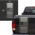 thumbnail image 2 of American USA Flag Racing Stripes Truck Tailgate Vinyl Decal Sticker Sport Lines Styling Straight Lines Compatible with Most Pickup Trucks Back Graphic Sporting (11" x 25", Silver Gray (Metallic)), 2 of 8