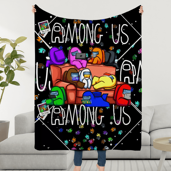 Super Cosy Living A-AmongS-ES Room Game Sofa Couch Birthday U-US-ES Gifts Flannel Blanket