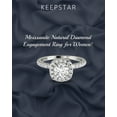 thumbnail image 5 of 1.00 Carat TW Women's Diamond Halo Engagement Rings in 10k White Gold, 5 of 5