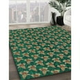 thumbnail image 2 of Ahgly Company Indoor Rectangle Patterned Army Green Area Rugs, 6' x 9', 2 of 6