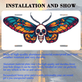 thumbnail image 3 of 1 Pcs 2D Flat License Plate Covers & Frames, Skull Butterfly For Decorative Front, Waterproof For Decoration Aluminum License Plate Covers & Frames Cover For Men Women, 12" X 6", 3 of 7