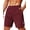 Wine Red, variant on COOFANDY Mens Athletic Running Shorts 9" Lightweight Quick Dry Drawstring Mesh Gym Shorts with Zipper Pockets