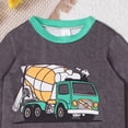 thumbnail image 6 of Gibobby Toddler Baby Boy Fall Winter Clothes 0-24Months 2t 3t 4t Color Block Long Sleeve Sweatshirt Tops Joggers Pants Outfit Sets(2-3 Years,Grey), 6 of 9