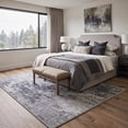 thumbnail image 2 of GENIMO 5'x7' Geometric Abstract Area Rug for Living Room, Machine Washable Non Slip Low Pile Rug for Bedroom Dining Room, ONYXRIFT, 2 of 5