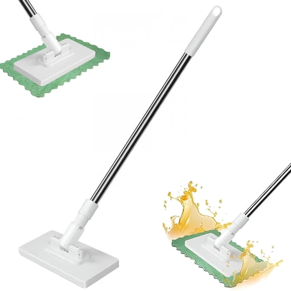 ACDANC Mini Mop,40In Wet & Dry Click Mop,No Wash Mop,Lazy Mop Click On,Mini Foldable Desktop Mop