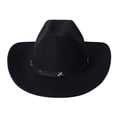 thumbnail image 3 of Western Style Cowboy Hat With Star Unisex Riding Accessory For Casual Home Everyday Wear And AllSeason Use, 3 of 6