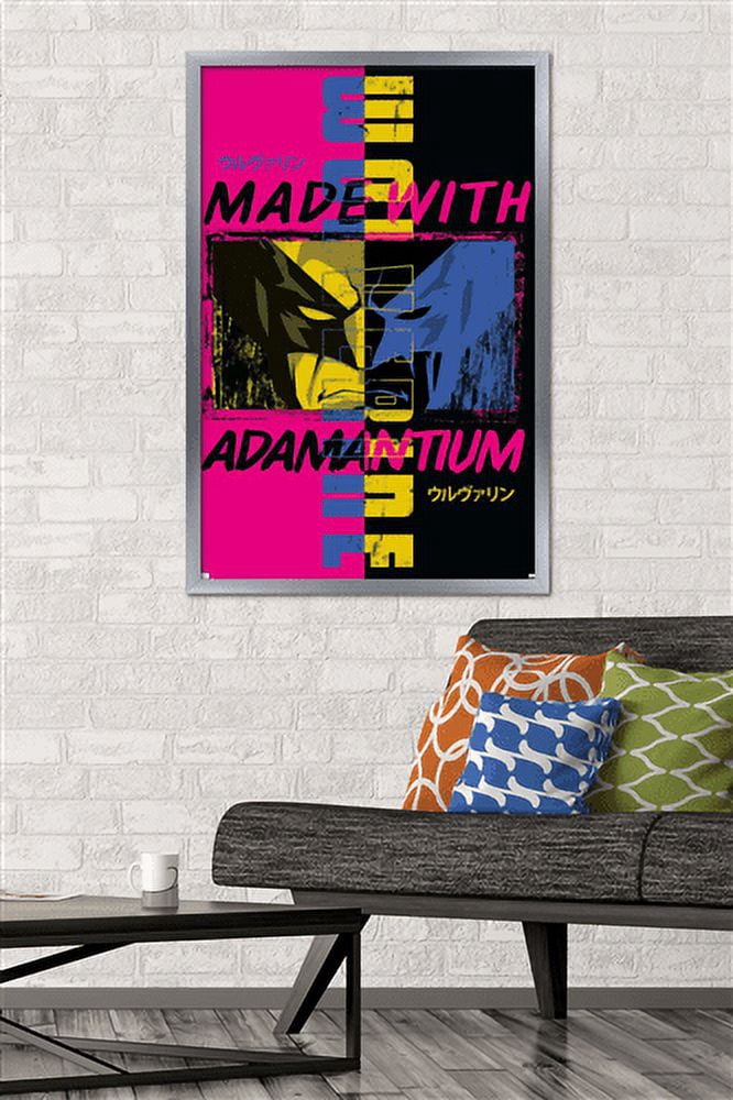 Marvel Comics - Wolverine - Made With Adamantium Wall Poster, 22.375" x 34", Framed