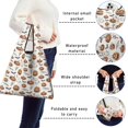 thumbnail image 5 of 5 Pack Foldable Shopping Bag,Classic Halloween Pattern Reusable Grocery Bags with Pockets,Large Reusable Tote Bags with Handles Waterproof & Lightweight, 5 of 6