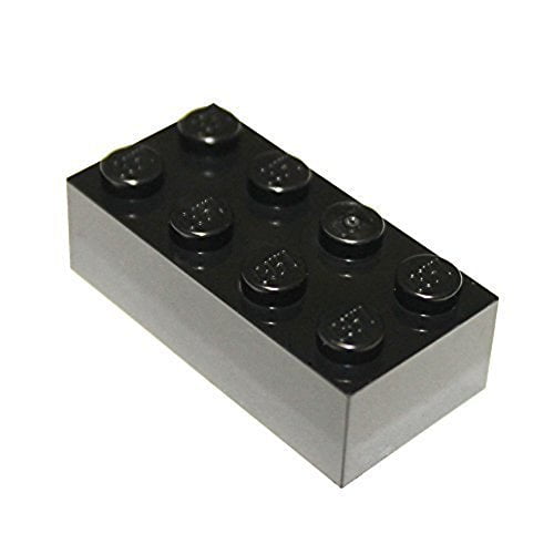 LEGO Parts and Pieces Black 2x4 Brick x100 