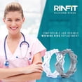 thumbnail image 2 of Silicone Wedding Rings for Women by Rinfit - Rubber Band Replacement - Space Collection, 2 of 3
