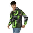 thumbnail image 2 of Hoodies for Men Zip Up Sweashirts Jacket Coat Hoodie, Sword Pierced Skull With Snake, 2 of 5